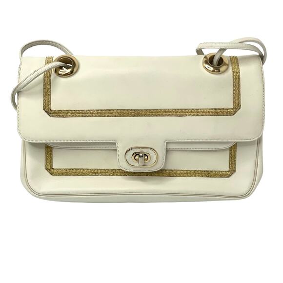 Judith Lieber Vintage Leather Shoulder Bag (Rare) - Picture 1 of 11